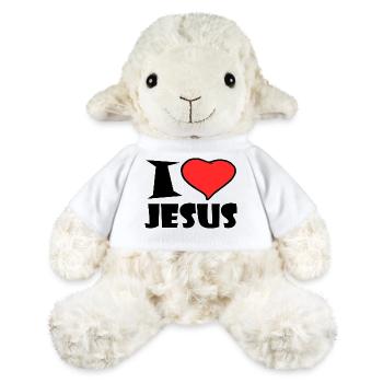 I Love Jesus - MiniFeet® Sheep Annika - white - Front