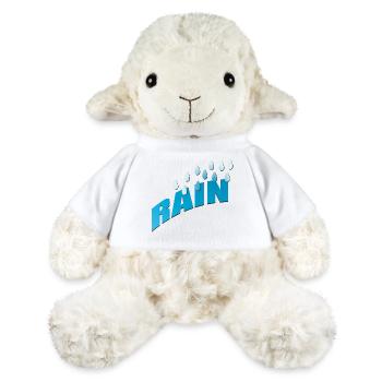 Rain Regen Regentropfen Blauverlauf - MiniFeet® Schaf Annika - Weiß - Vorne
