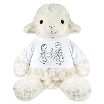 Famille de violoncelles - Mouton en peluche Annika MiniFeet® - blanc - Devant