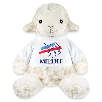Merdef Bleu Rouge Lignes - Mouton en peluche Annika MiniFeet® - blanc - Devant