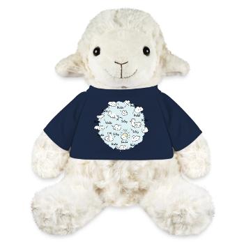 Nuage de soie - Mouton en peluche Annika MiniFeet® - bleu marine - Devant