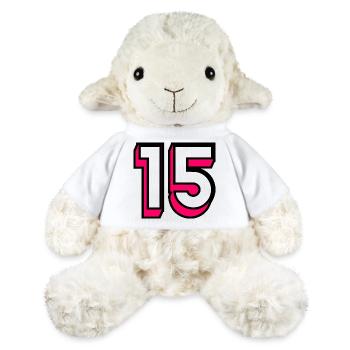 15. 15 ANS. 15e ANNIVERSAIRE. ANNIVERSAIRE 15 ANS. - Mouton en peluche Annika MiniFeet® - blanc - Devant