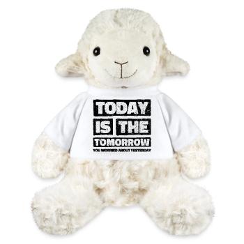 Motivierendes Weisheitsdesign. Die Vibes von morgen von heute - MiniFeet® Schaf Annika - Weiß - Vorne