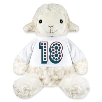 18. 18 ANS. 18e ANNIVERSAIRE. ANNIVERSAIRE 18 ANS. - Mouton en peluche Annika MiniFeet® - blanc - Devant