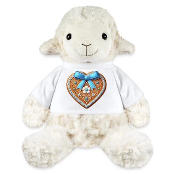 Cœur en pain d’épices : Tradition sucrée et amour combinés - Mouton en peluche Annika MiniFeet® - blanc - Devant