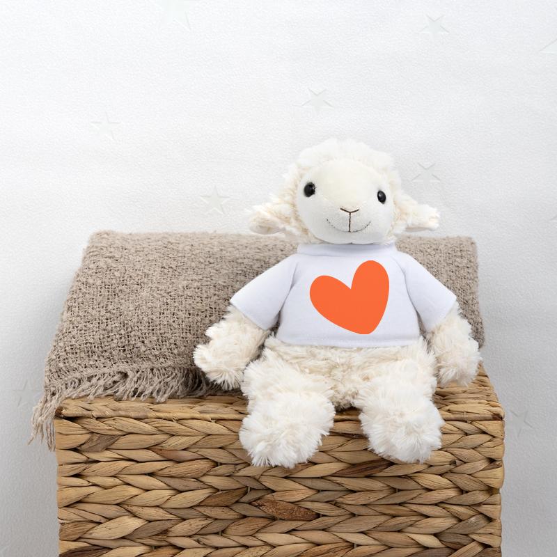 Heart filled in colored MiniFeet® Sheep Annika