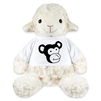 Singe mignon – Jungle & Animal Lover Design - Mouton en peluche Annika MiniFeet® - blanc - Devant