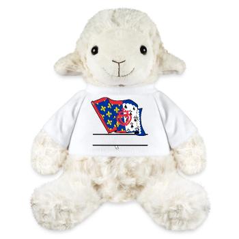 Pays_de_la_Loire_Vlag + text box - MiniFeet® Sheep Annika - white - Front