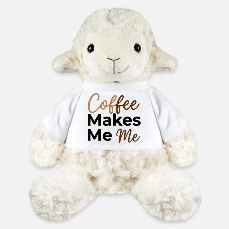 Coffee Makes Me Me - Coffee Lover Saying - MiniFeet® Sheep Annika - white