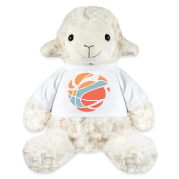 Abstrakter Basketball-Burst - MiniFeet® Schaf Annika - Weiß - Vorne