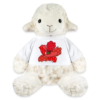 Roter_Mustermohn - Mouton en peluche Annika MiniFeet® - blanc - Devant