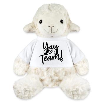 Hourra, l’équipe ! Hourra, équipe de fans de sport sans méfiance - Mouton en peluche Annika MiniFeet® - blanc - Devant
