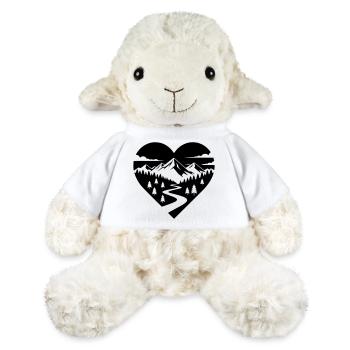 Hiking in the heart, forest path and mountains - MiniFeet® Sheep Annika - white - Front