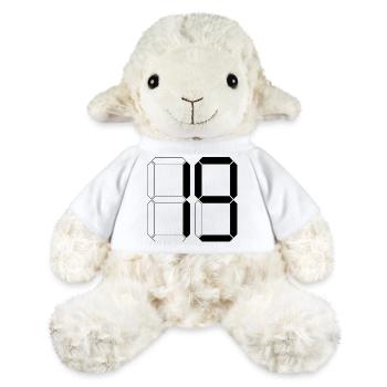 NUMBER 19 Nineteen Birthday Gift Digital - MiniFeet® Sheep Annika - white - Front