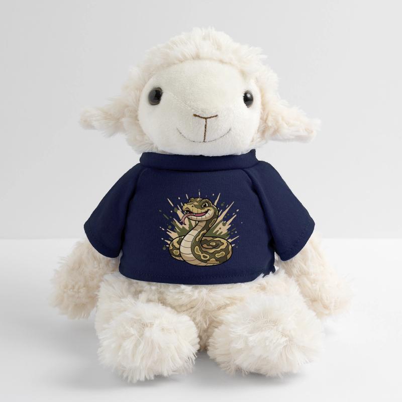 Serpent comique en camouflage avec langue Mouton en peluche Annika MiniFeet®
