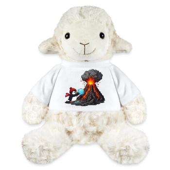 Pinguin und Vulkan mit Eiswürfel - MiniFeet® Sheep Annika - white - Front