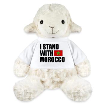 I stand with morocco - Mouton en peluche Annika MiniFeet® - blanc - Devant