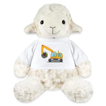 Bagger Kinder 11. Geburtstag - MiniFeet® Schaf Annika - Weiß - Vorne