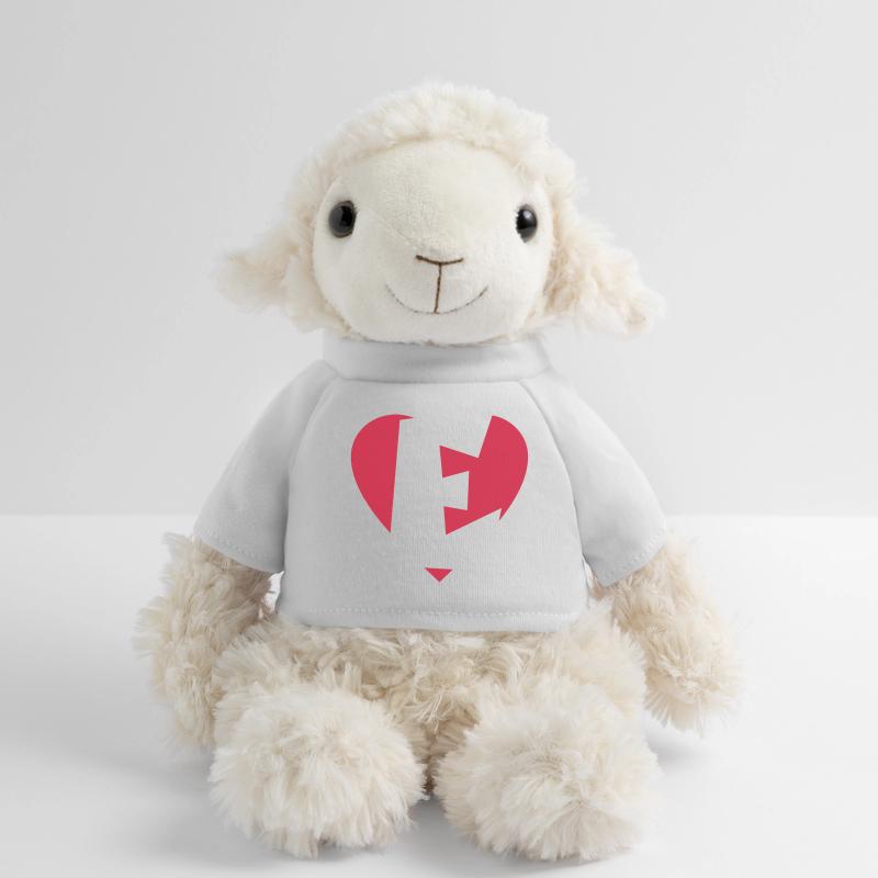I love E - Herz E - Buchstabe E MiniFeet® Schaf Annika