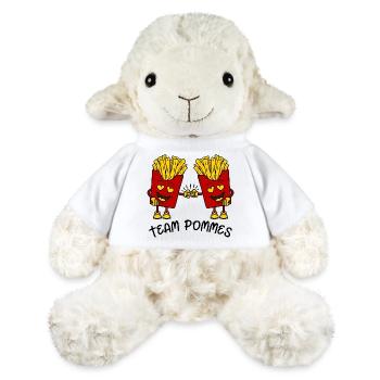 Frites d’équipe - Mouton en peluche Annika MiniFeet® - blanc - Devant