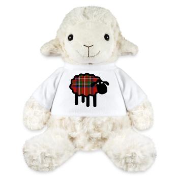 Niedliche Tartan-Schafe - MiniFeet® Schaf Annika - Weiß - Vorne