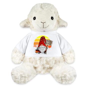 Gnom Weihnachts Wichtel mit Gratis Umarmung - MiniFeet® Schaf Annika - Weiß - Vorne