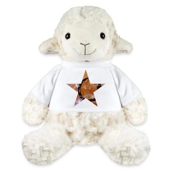 Star - Five Prongs - Symbol - Monoprint - Circle - MiniFeet® Sheep Annika - white - Front