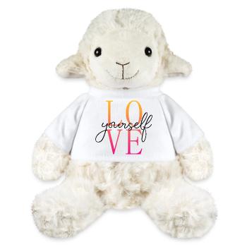 Love yourself / Selbstliebe / Liebe dich selbst - MiniFeet® Sheep Annika - white - Front