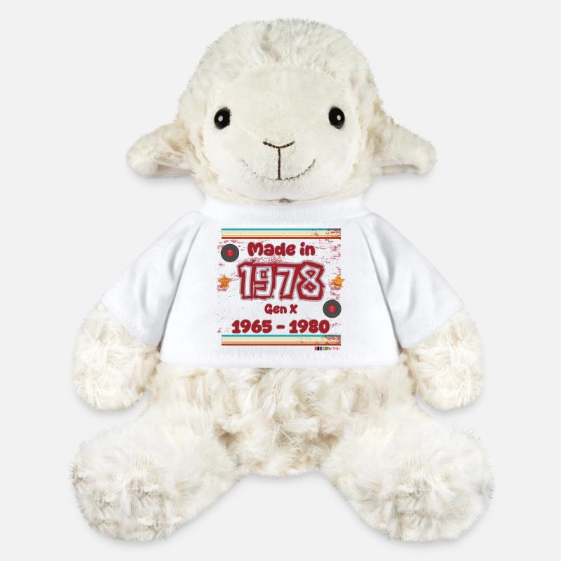 70s Generation Retro Design - MiniFeet® Sheep Annika - white