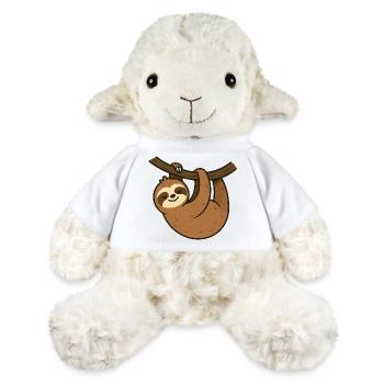Faultier am Ast Entspannter Moment - MiniFeet® Schaf Annika - Weiß - Vorne