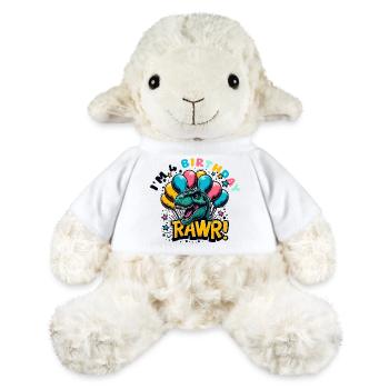 Anniversaire T rex Ballons Colorés Rawr - Mouton en peluche Annika MiniFeet® - blanc - Devant