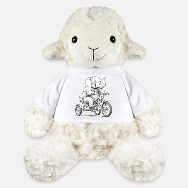 Elephant on a Tricycle - MiniFeet® Sheep Annika - white