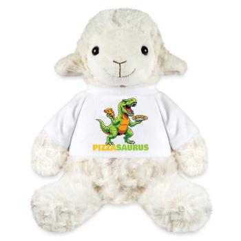 Pizzasaurus Dinosaur Pizza Lover Funny  - MiniFeet® Sheep Annika - white - Front
