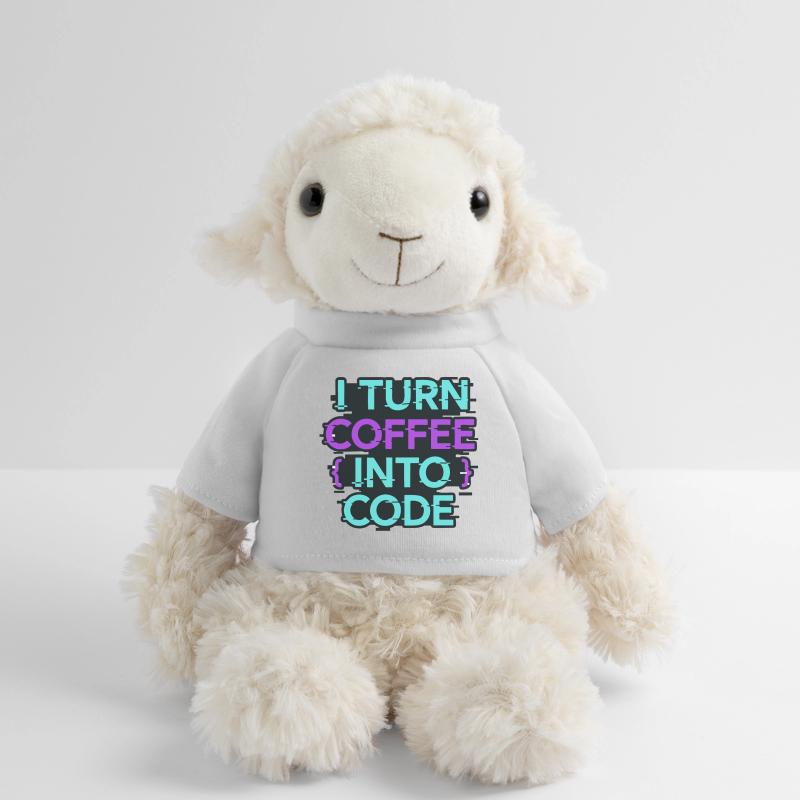 I Turn Coffee Into Code MiniFeet® Sheep Annika