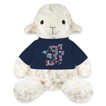 Kolibri in verschiedene Perspektiven, Mandelblüten - MiniFeet® Schaf Annika - French Navy - Vorne