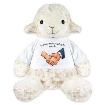 Hände Parr Zusammenhalt - MiniFeet® Schaf Annika - Weiß - Vorne
