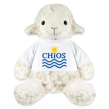 Soleil de Chios et vagues océaniques - Mouton en peluche Annika MiniFeet® - blanc - Devant