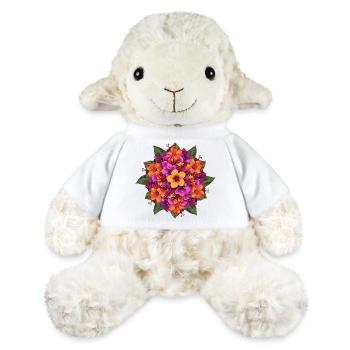 Blumenbouquet in warmen Tönen - MiniFeet® Schaf Annika - Weiß - Vorne