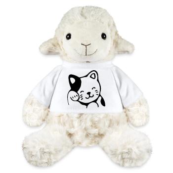 Chat - Mouton en peluche Annika MiniFeet® - blanc - Devant
