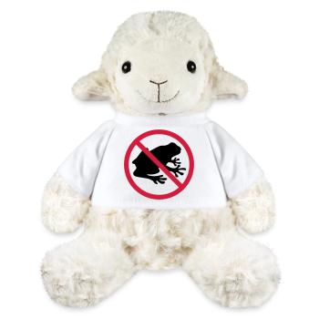 frosch verboten schild zone keine kroete silhouett - MiniFeet® Schaf Annika - Weiß - Vorne
