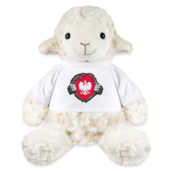 Polen Brust / Geschenk Warschau Krakau - MiniFeet® Schaf Annika - Weiß - Vorne