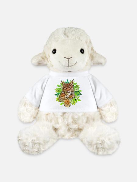 Luchs Katze Freiheit - MiniFeet® Schaf Annika - Weiß