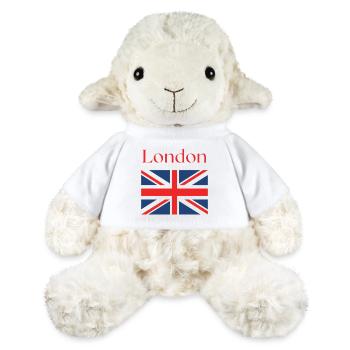 J aime Londres Drapeau UK - Mouton en peluche Annika MiniFeet® - blanc - Devant