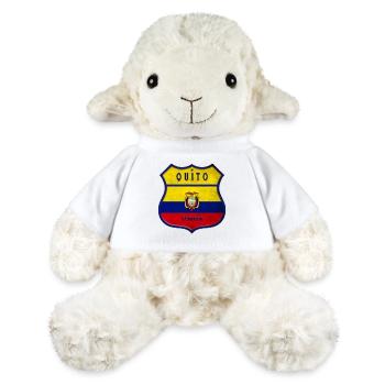 Quito Ecuador Wappen Flaggen Design - MiniFeet® Schaf Annika - Weiß - Vorne