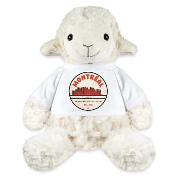 Montreal Stadtbild Vintage Abzeichen - MiniFeet® Schaf Annika - Weiß - Vorne
