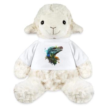 Blauer Velociraptor - MiniFeet® Schaf Annika - Weiß - Vorne