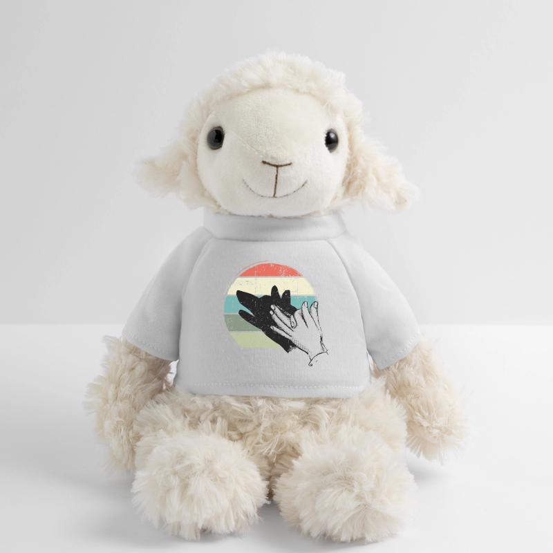 Retro Sunset Hand Silhouette MiniFeet® Sheep Annika