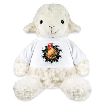 magnificent rooster in feather frame - MiniFeet® Sheep Annika - white - Front