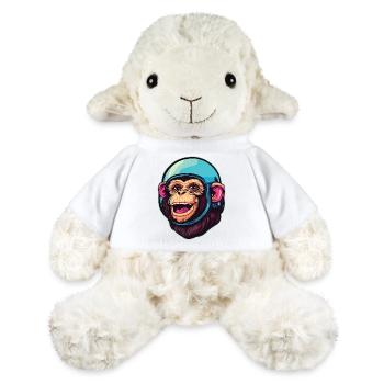 Singe de l’espace - Mouton en peluche Annika MiniFeet® - blanc - Devant