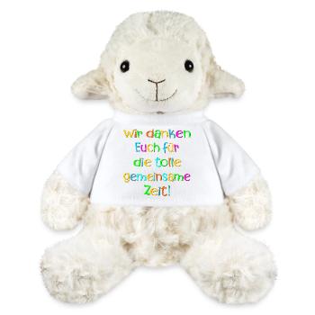 Abschiedssprüche Team - Dankbarkeit ZEIT - MiniFeet® Schaf Annika - Weiß - Vorne